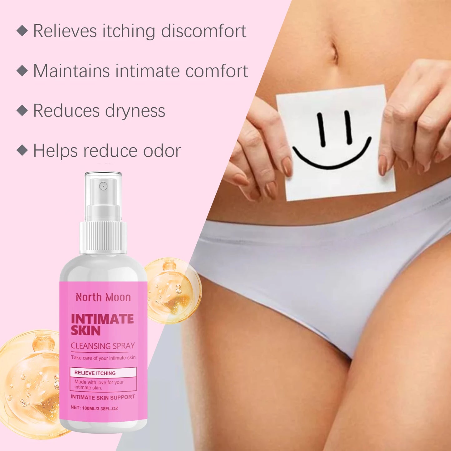 2026 New Mild Gentle Women Body Cleansing Spray, Refreshing Daily Skin Care Fresh & Comfortable, Skin Friendly For Women