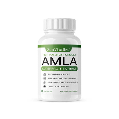 Organic Amla Capsules 1000mg, Antioxidant, Daily Immune, Rejuvenation, Digestive  & Heart Wellness Support, Vegan