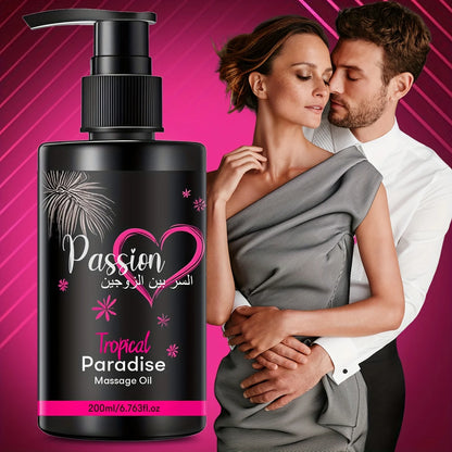 Paradise Massage Oil with Vitamins & Minerals - Nourish & Moisturize，body care massage oil Perfect for Couple Massage 200ml
