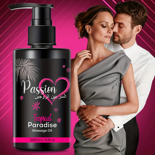Paradise Massage Oil with Vitamins & Minerals - Nourish & Moisturize，body care massage oil Perfect for Couple Massage 200ml