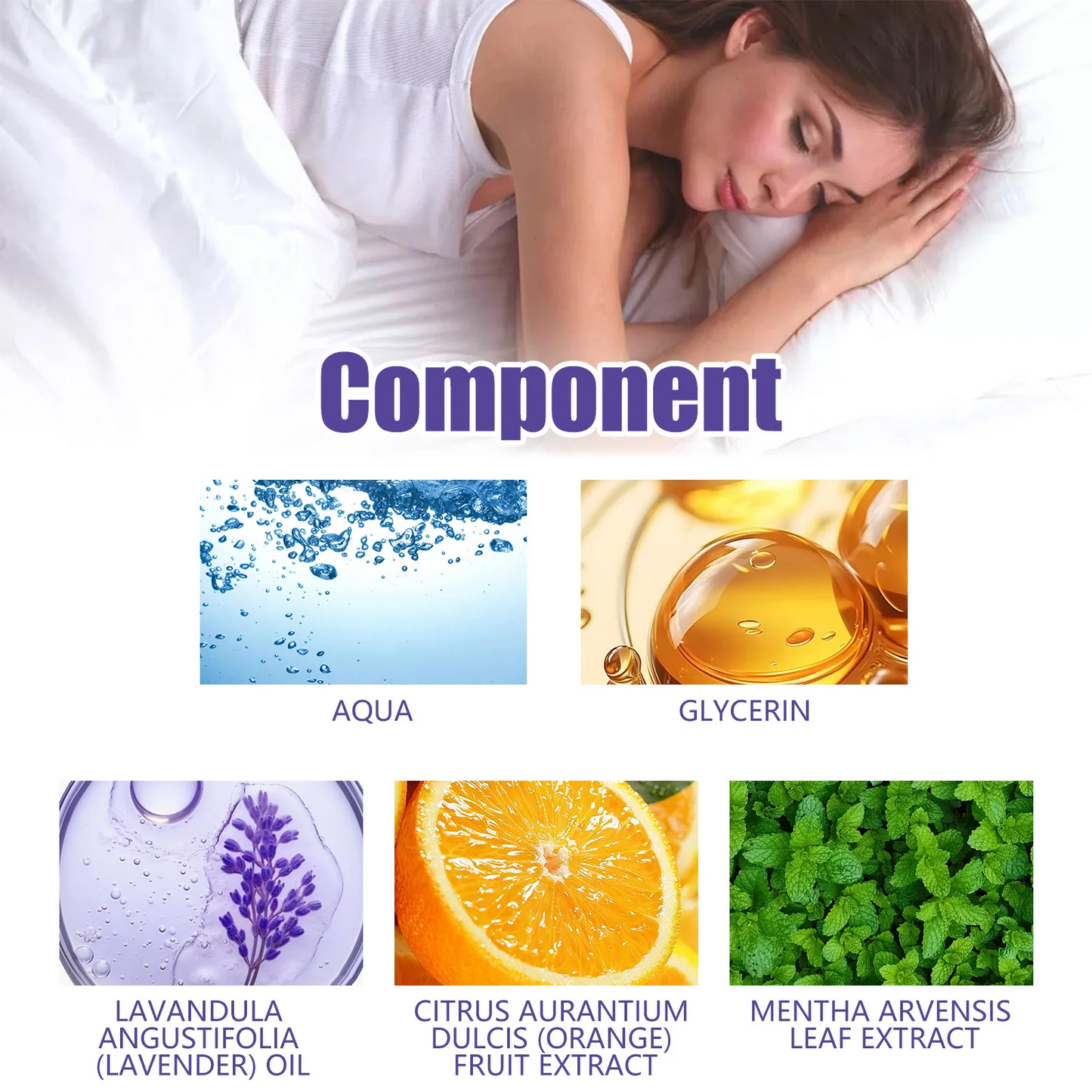 Lavender Sleep Spray for Deep Sleep & Anxiety Relief