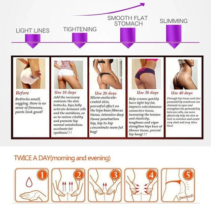 Buttock Enlarge Butt Enhancement Essential Oil Butt Lift Up Firming Big Hip Enhance Cream Butt Breast Plump Growth Sexy BodyCare